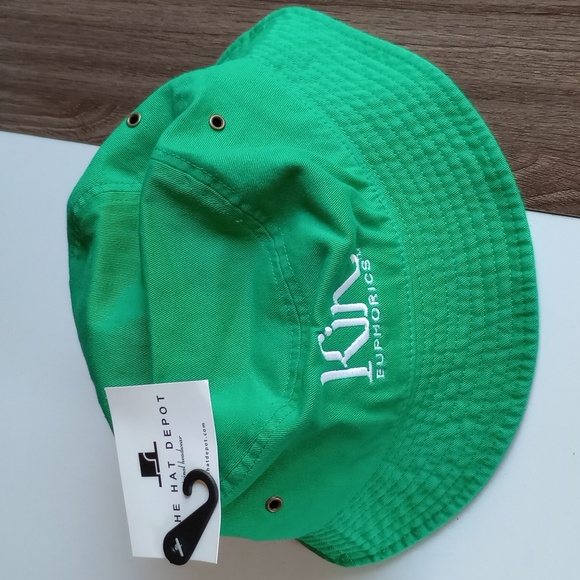 NWT The Hat Depot Kin Euphorics Bucket Hat Kelly Green S/M Size - Picture 7 of 16